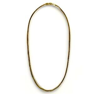 Givenchy Vintage Gold Plated Box Chain Double G Logo Long Necklace 30.5 inches